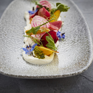 Beetroot salad plated by the wonderful @sophiemichell at @homehouse. 
This dish created as a demonstration for @westkinglondon day on Women In Hospitality.
